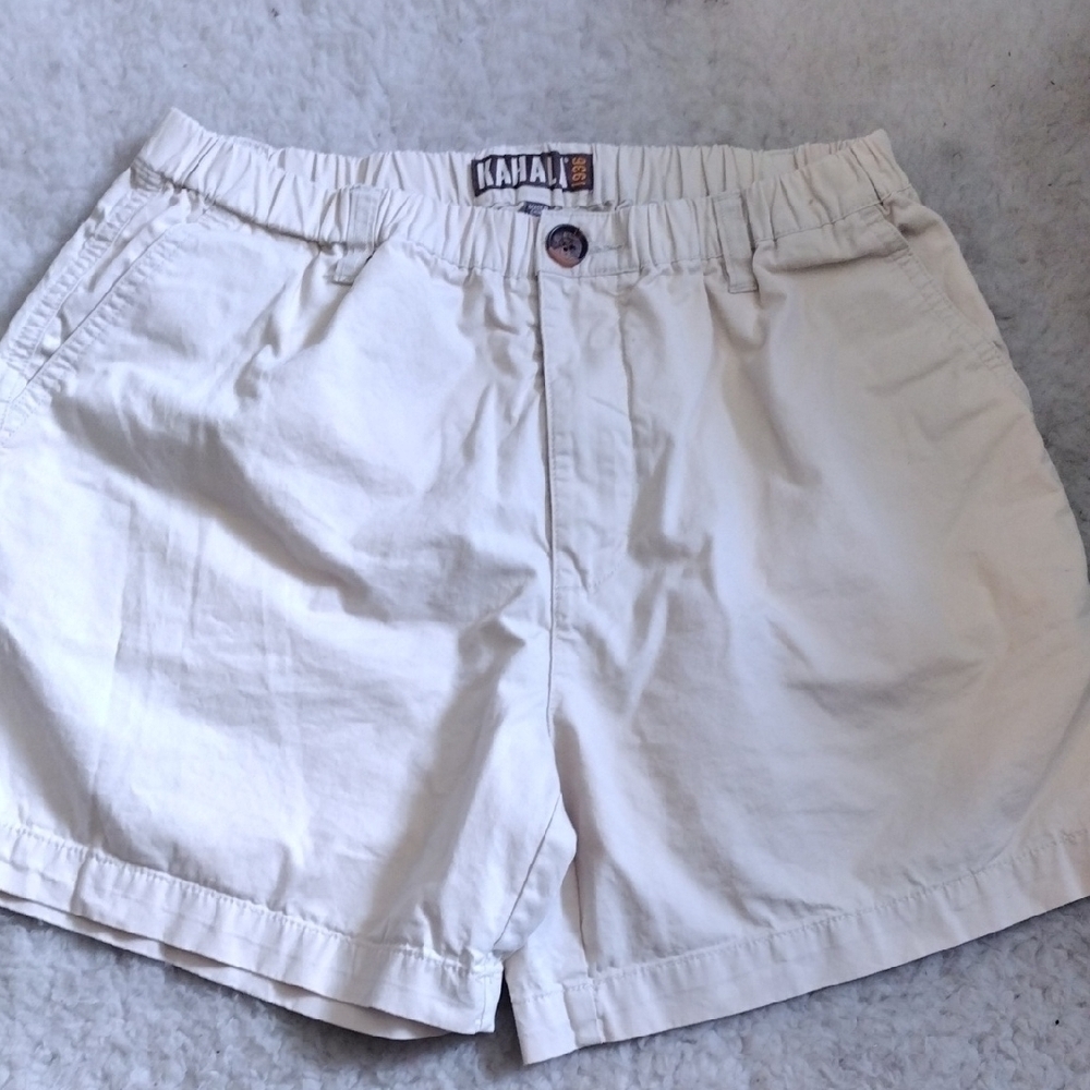 Kahala Mens Cream Shorts